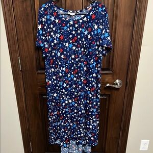 LuLaRoe Blue Star High Low Dress